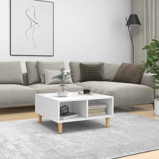 Vidaxl salontafel 60x60x30 cm bewerkt hout wit