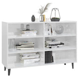 Vidaxl dressoir 103,5x35x70 cm bewerkt hout hoogglans wit