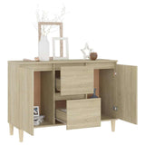 Vidaxl dressoir 101x35x70 cm bewerkt hout sonoma eikenkleurig