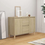 Vidaxl dressoir 101x35x70 cm bewerkt hout sonoma eikenkleurig