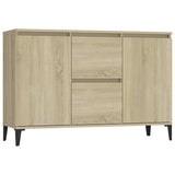 Vidaxl dressoir 102x35x70 cm bewerkt hout sonoma eikenkleurig