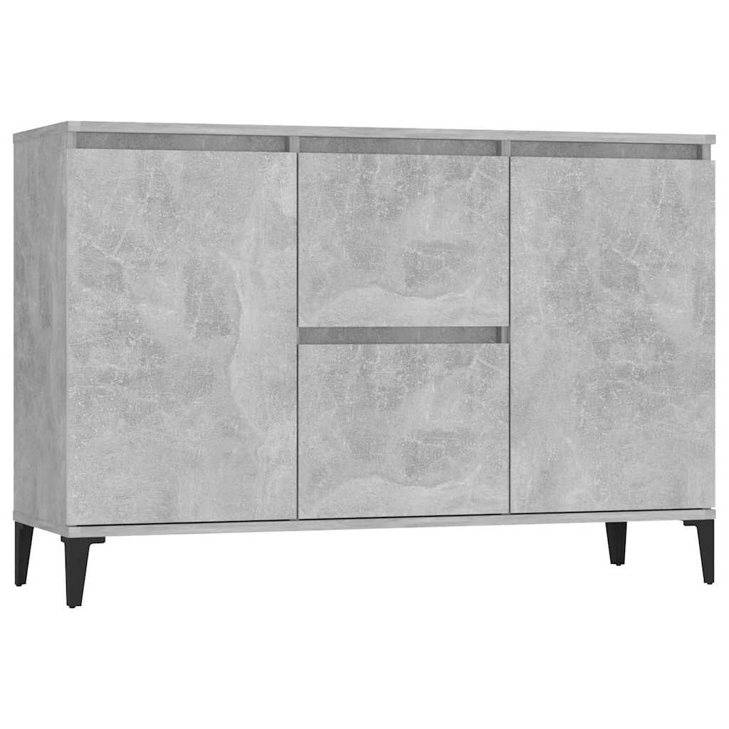 Vidaxl dressoir 102x35x70 cm bewerkt hout betongrijs