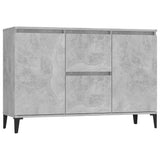 Vidaxl dressoir 102x35x70 cm bewerkt hout betongrijs