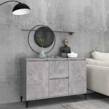 Vidaxl dressoir 102x35x70 cm bewerkt hout betongrijs