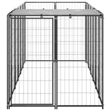 Vidaxl Dog Kennel 330x110x110 cm stalowa czarna