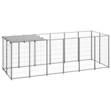 Vidaxl Dog Kennel 330x110x110 cm stalowy srebrny kolor