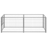 Vidaxl Dog Kennel 200x100x70 cm stål sølvfarget