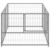 Vidaxl hondenkennel 200x100x70 cm staal zilverkleurig