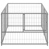 Vidaxl Dog Kennel 200x100x70 cm stål sølvfarget