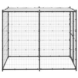 Vidaxl hundkennel för utanför med tak 110x220x180 cm stål