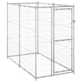 Vidaxl hundekennel for utenfor 110x220x180 cm galvanisert stål