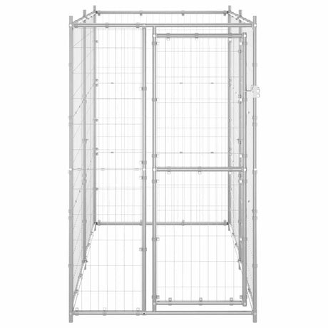 Vidaxl hondenkennel voor buiten 110x220x180 cm gegalvaniseerd staal