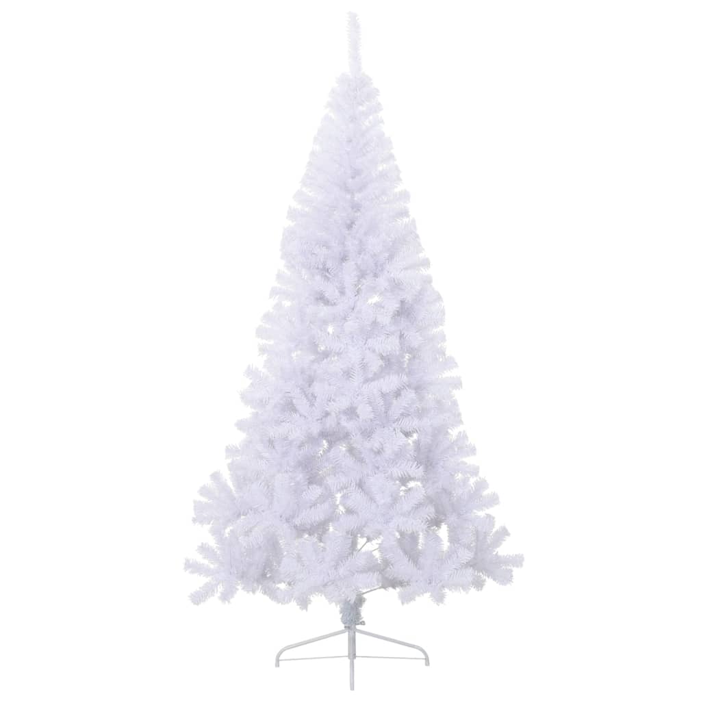 Vidaxl kunstkerstboom met standaard half 240 cm pvc groen