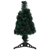 Vidaxl kunstkerstboom met standaard en led smal 64 cm glasvezel