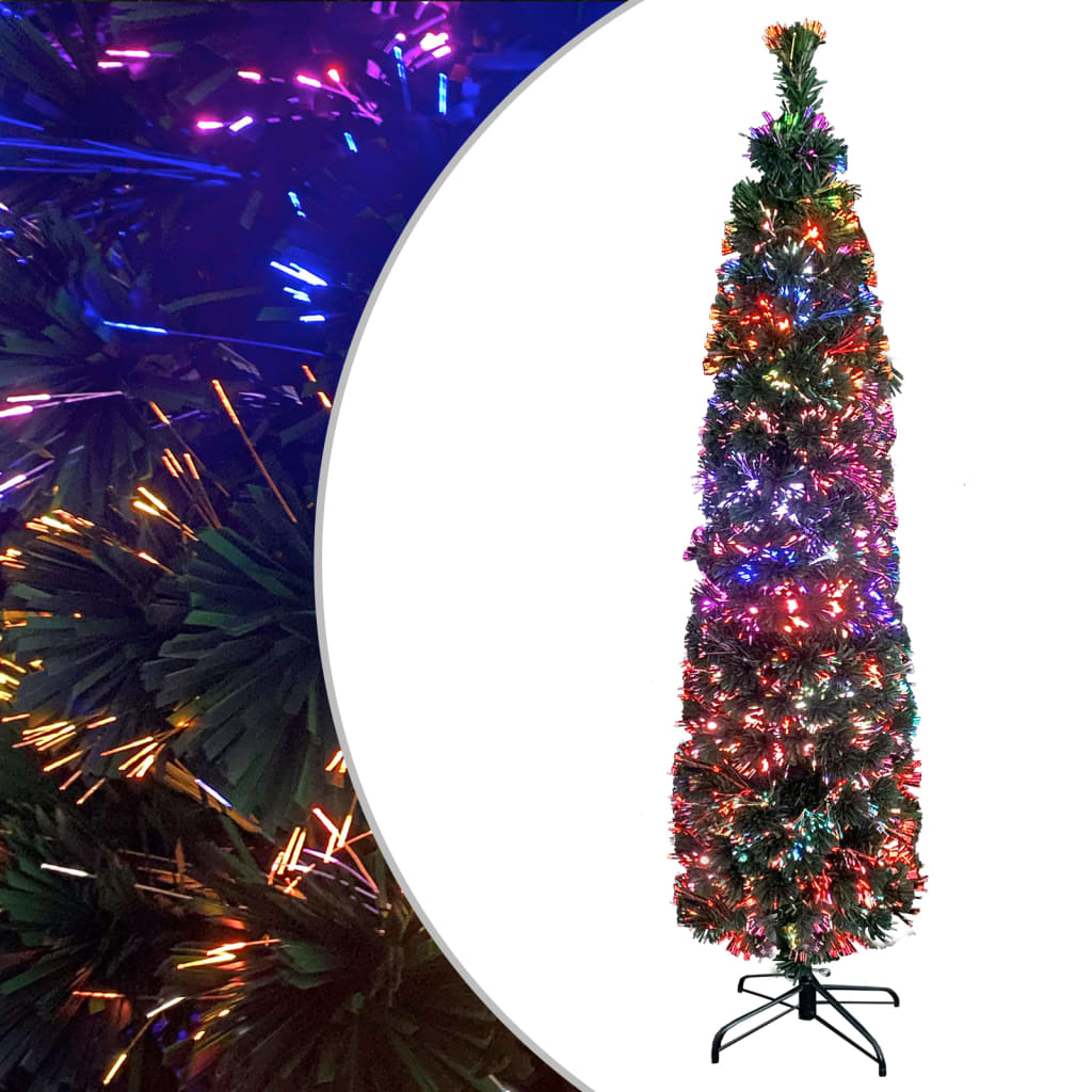Vidaxl kunstkerstboom met standaard smal 180 cm glasvezel