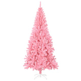 Vidaxl kunstkerstboom met standaard 240 cm pvc roze