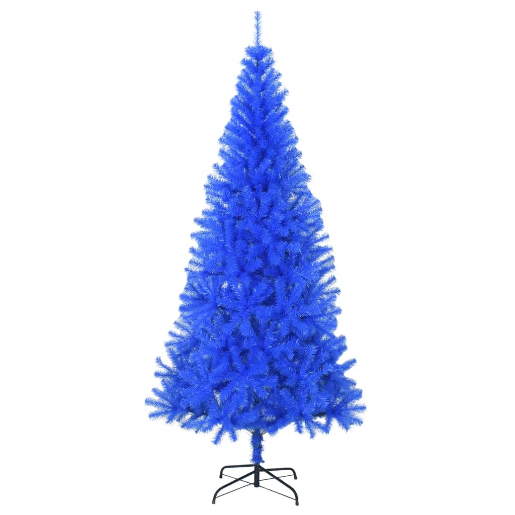 VidaXL Kunstkerstboom met standaard 240 cm PVC blauw