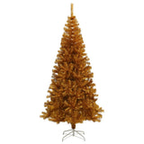 VidaXL Kunstkerstboom met standaard 240 cm PET goudkleurig