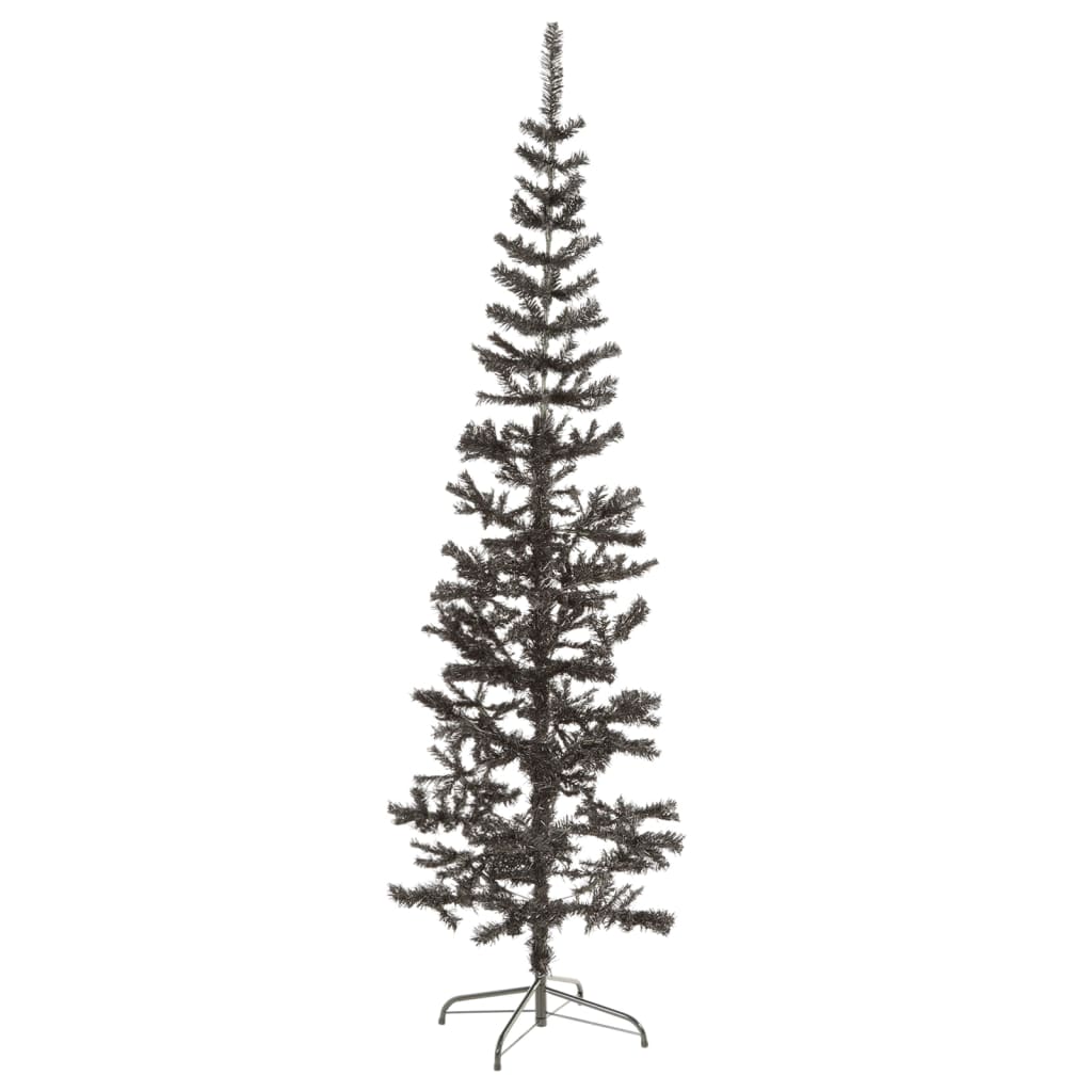 Vidaxl Árbol de Navidad estrecho 180 cm negro