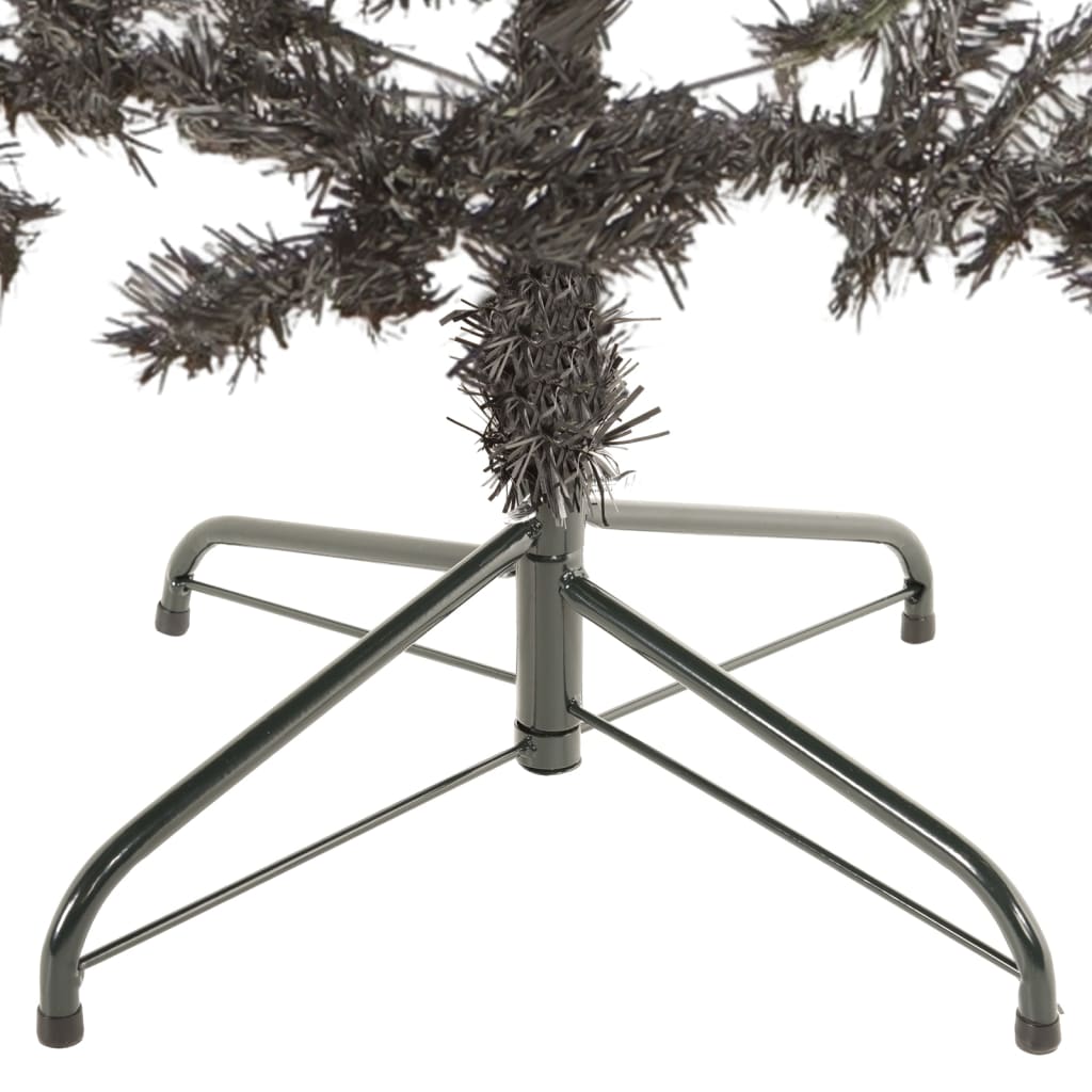 Vidaxl Árbol de Navidad estrecho 180 cm negro