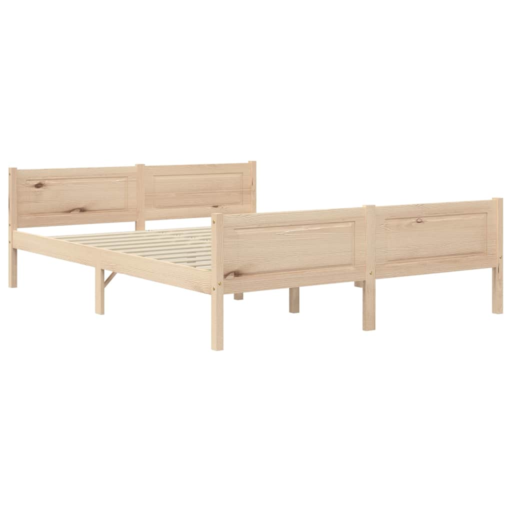 Vidaxl bedframe massief grenenhout 160x200 cm