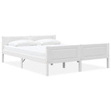 Vidaxl bedframe massief grenenhout wit 120x200 cm