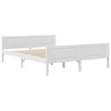 Vidaxl bedframe massief grenenhout wit 160x200 cm