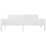 Vidaxl bedframe massief grenenhout wit 180x200 cm