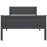 Vidaxl bedframe massief grenenhout grijs 100x200 cm