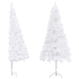 Vidaxl kunstkerstboom hoek 240 cm pvc blanc