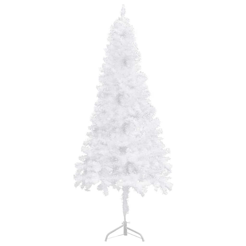 Vidaxl kunstkerstboom hoek 240 cm pvc blanc