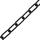 Cadena de seguridad de Vidaxl Ø 4 mm 30 m de plástico negro