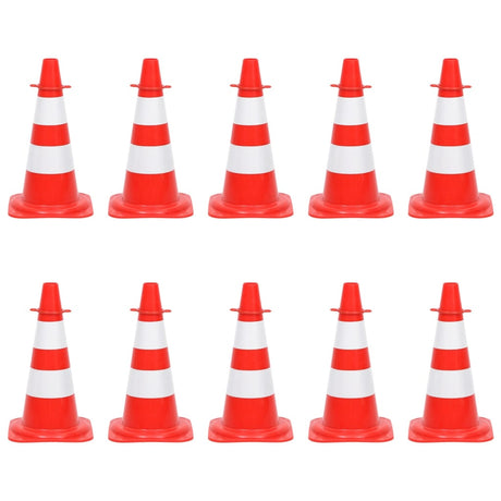 Vidaxl kegelset met ketting 10 m rood en wit