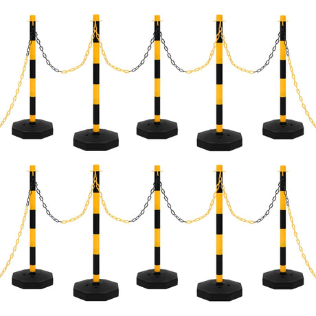 Vidaxl kettingpalenset met kunststof ketting 10 m