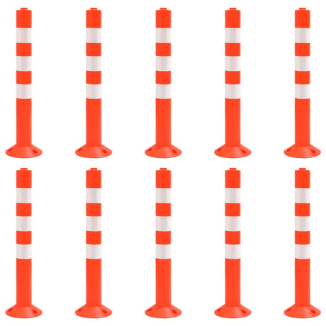 Vidaxl verkeerspalen 10 st 75 cm pe