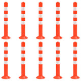 VidaXL traffic poles 10 st 75 cm PE