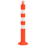 Vidaxl verkeerspalen met ketting 10 st 75 cm pe