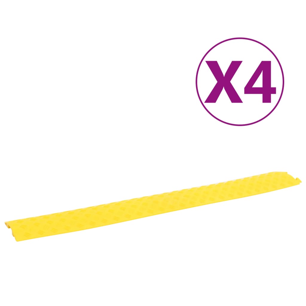 Vidaxl cable protectors threshold 4 st 98.5 cm yellow