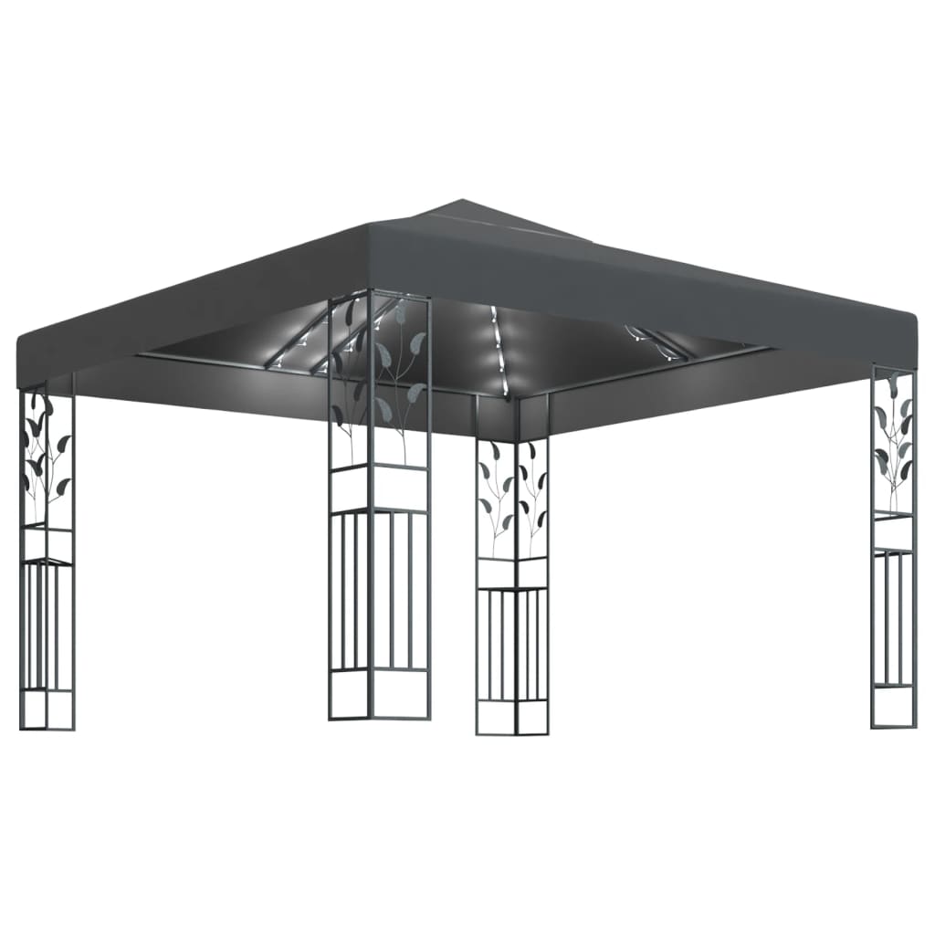 Vidaxl Arbor s LED Light Garland 3x3 m Anthracite Colored