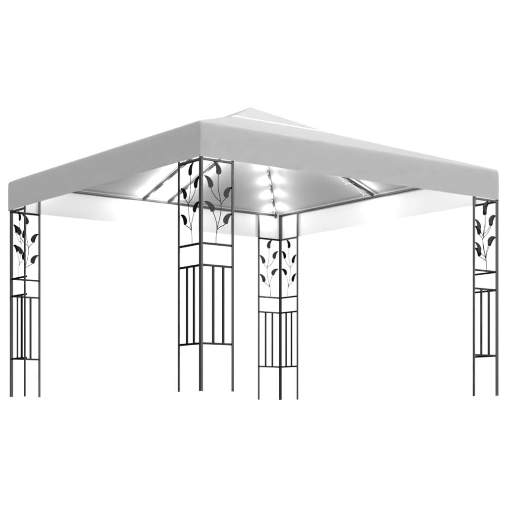 Vidaxl Arbor avec Garland Light Light 3x3 m blanc