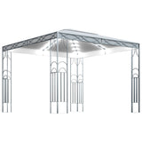 Vidaxl arbor with LED light garland 300x300 cm cream-colored