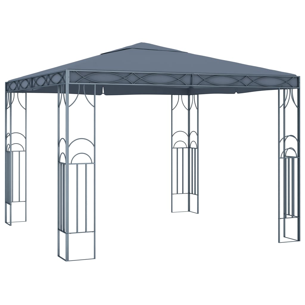 Arbor Vidaxl avec Garland Light LED 300x300 cm de couleur anthracite