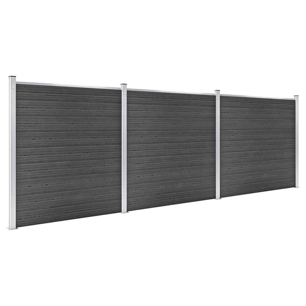 Vidaxl Fence Panel Set 526x186 cm HKC sort