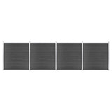 Vidaxl Fence Panel Set 699X186 CM HKC Sort