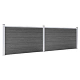 Vidaxl Zonkepanel agestallt 353x105 cm hkc schwaarz