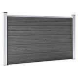 Panel de cerca de Vidaxl Conjunto de 353x105 CM HKC Negro