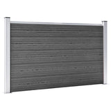 Panel de valla Vidaxl Conjunto de 872x105 CM HKC Negro