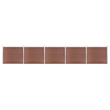 Vidaxl Panelu panelu ogrodzenia 872x146 cm HKC Brown