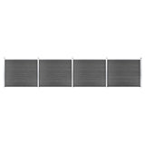 Vidaxl Fence Panel Set 699x146 cm HKC sort