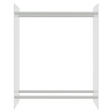 Vidaxl haardhoutrek 80x35x100 cm gehard glas transparant